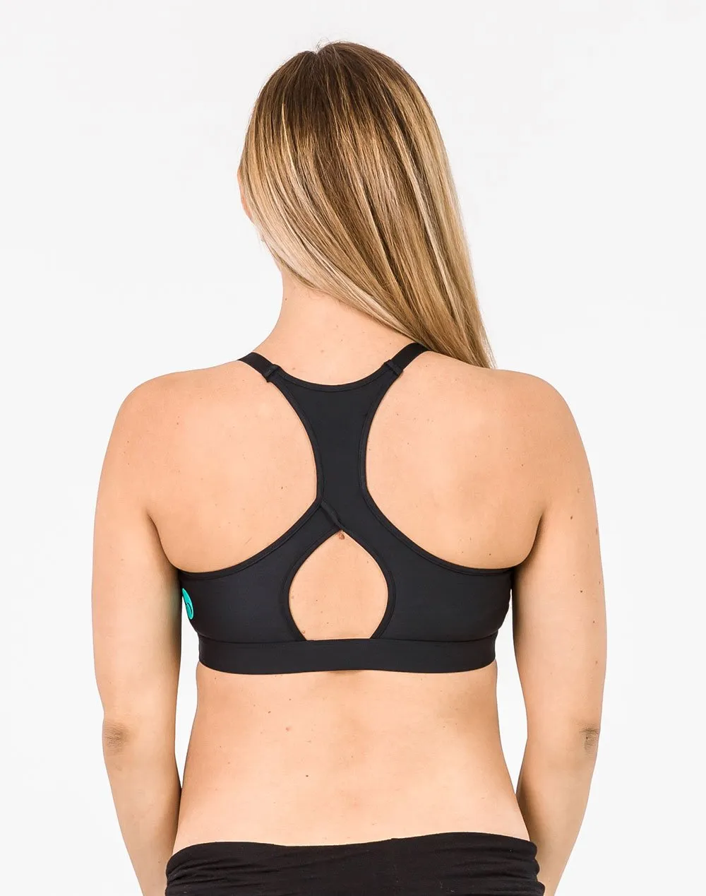 ** CLEARANCE ** Breastfeeding Sports Bra - Smoothie Crop Confetti Black