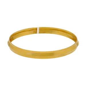 22K Yellow Gold Men's Kada Bangle, 26 Grams