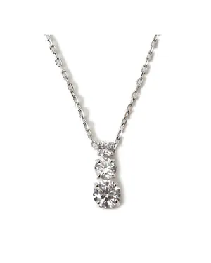 Authentic Swarovski Trilogy Crystal Necklace in Pristine Condition