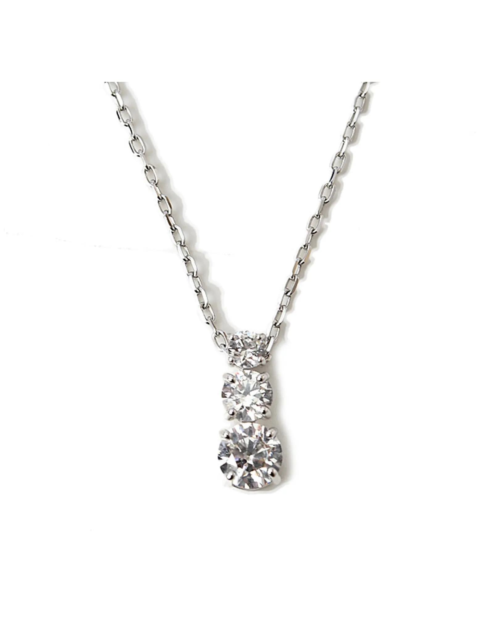 Authentic Swarovski Trilogy Crystal Necklace in Pristine Condition