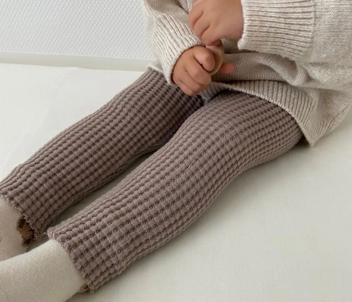 Bebe Wafers Leggings (Mocha)