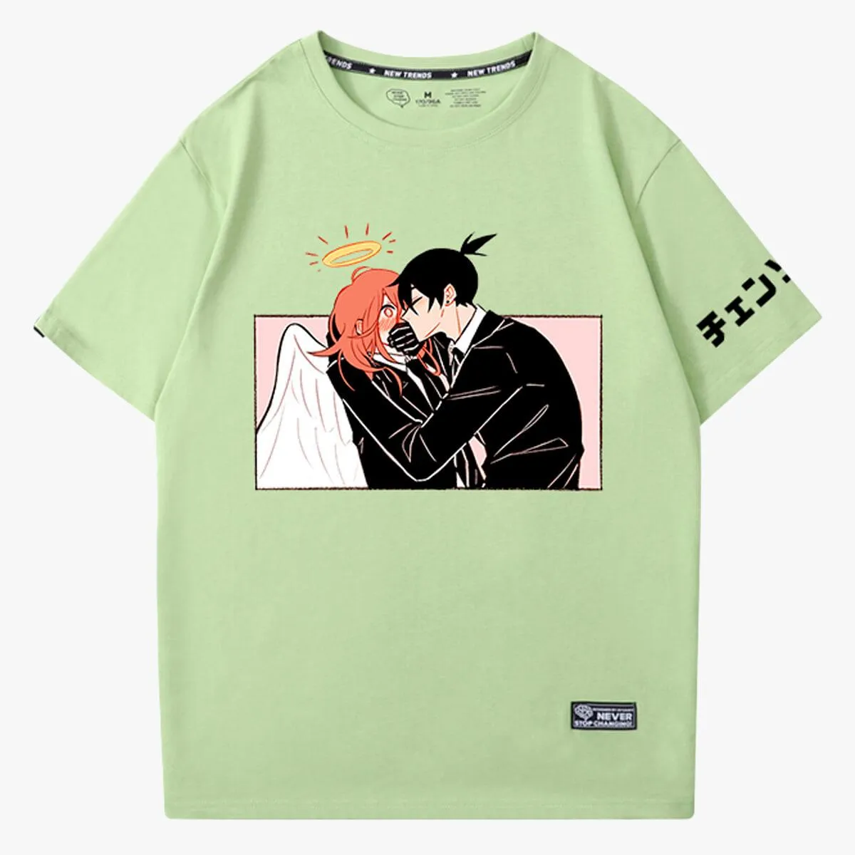 benpaolv Chainsaw Man Akiangel Aki Kissing Angel T-Shirt