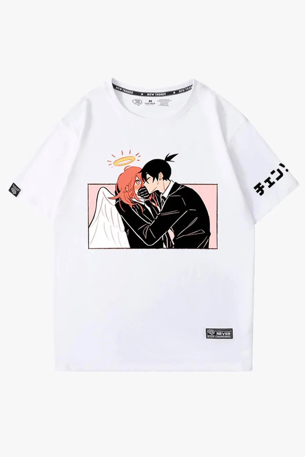 benpaolv Chainsaw Man Akiangel Aki Kissing Angel T-Shirt