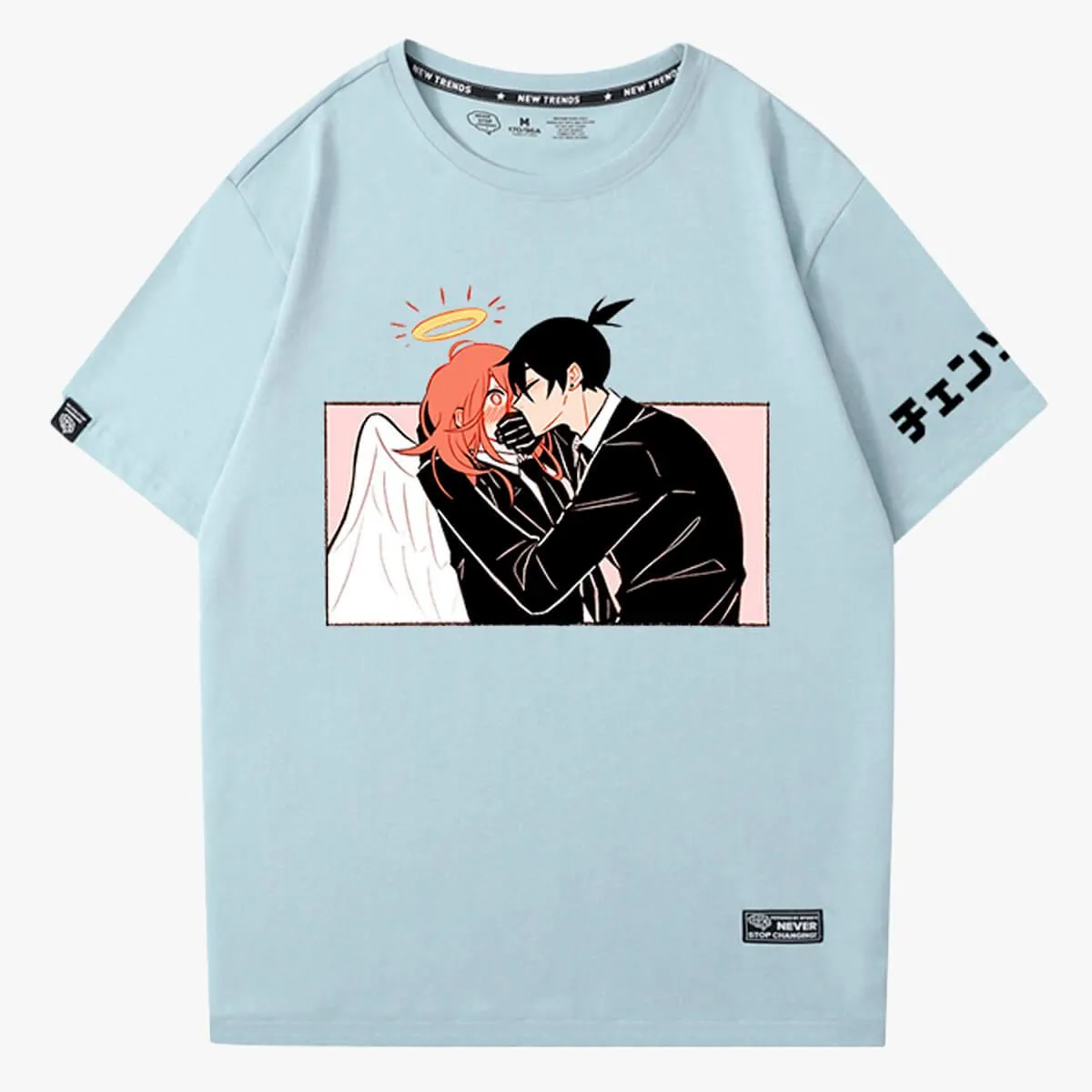 benpaolv Chainsaw Man Akiangel Aki Kissing Angel T-Shirt