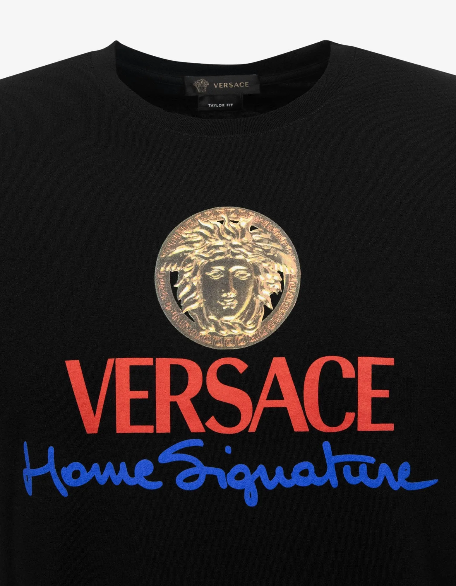 Black Home Signature Print T-Shirt -