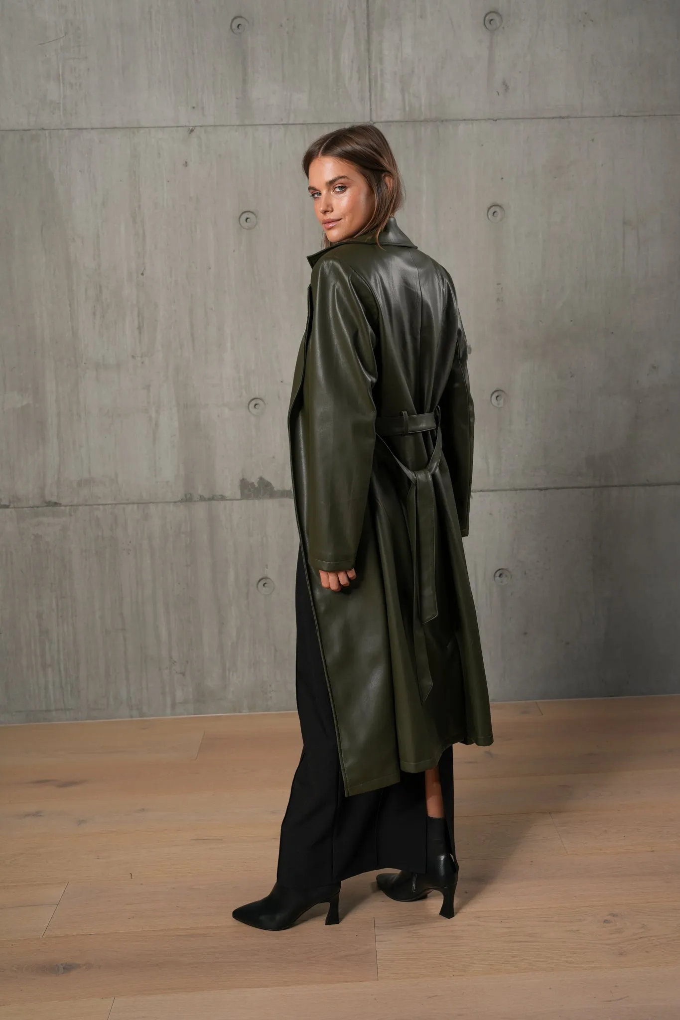 BLAIRE TRENCH - Olive