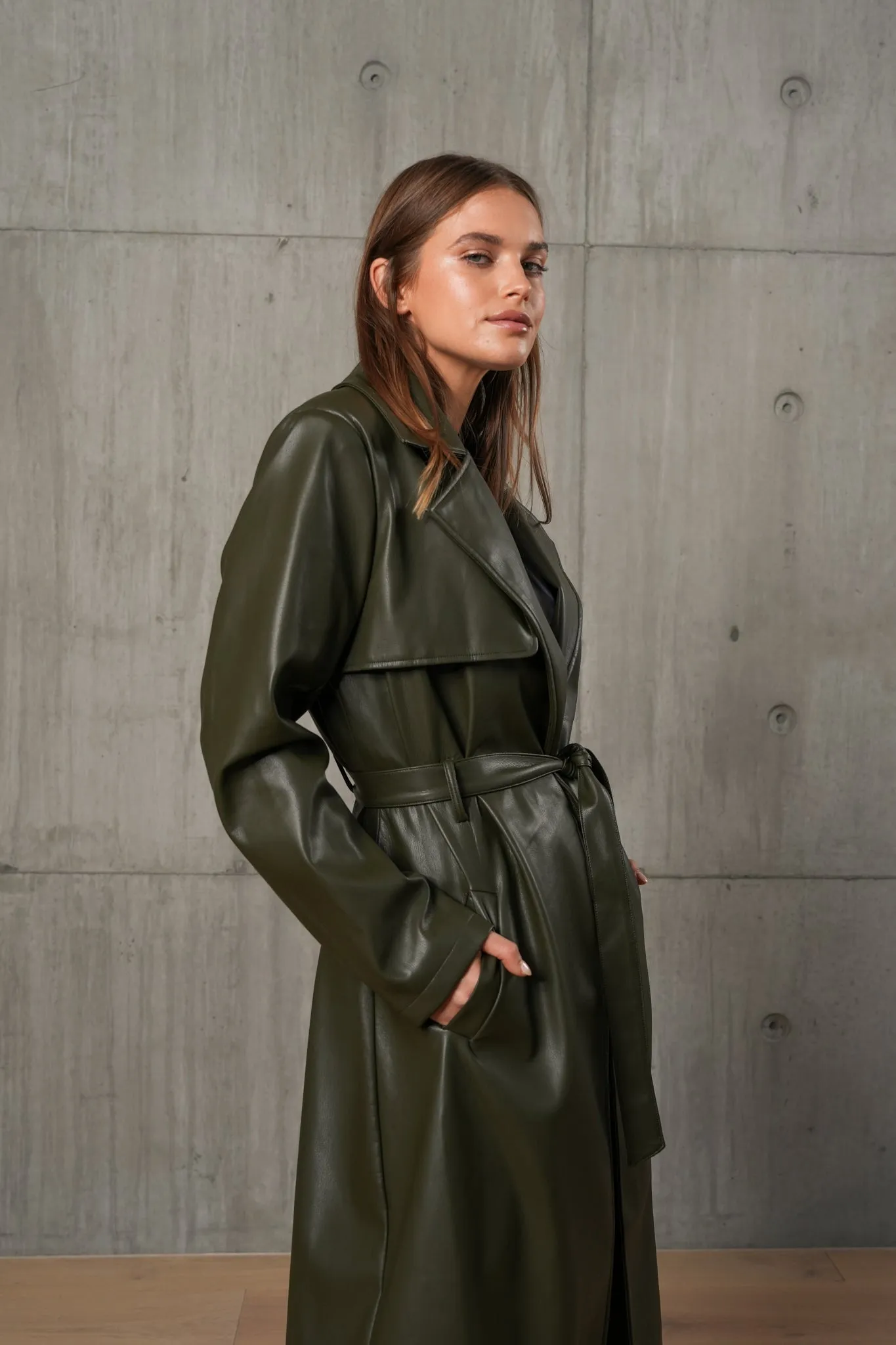 BLAIRE TRENCH - Olive