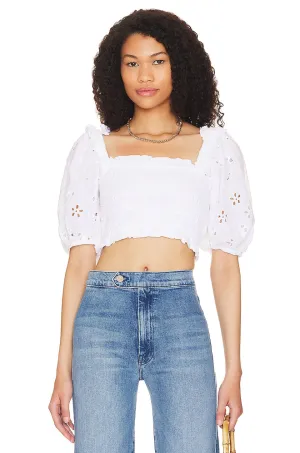 Blouse For Love & Lemons Addison, white