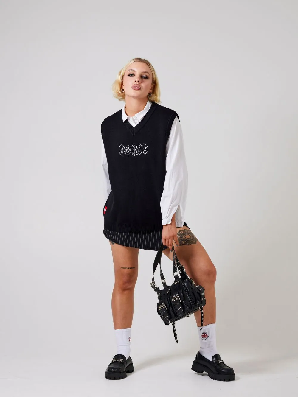 Club Steeze Knit Vest - Black