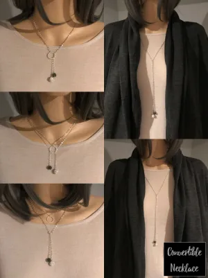 Convertible necklace - double lariat