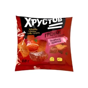 Croutons "Khrustov" veal with adjika, 80g