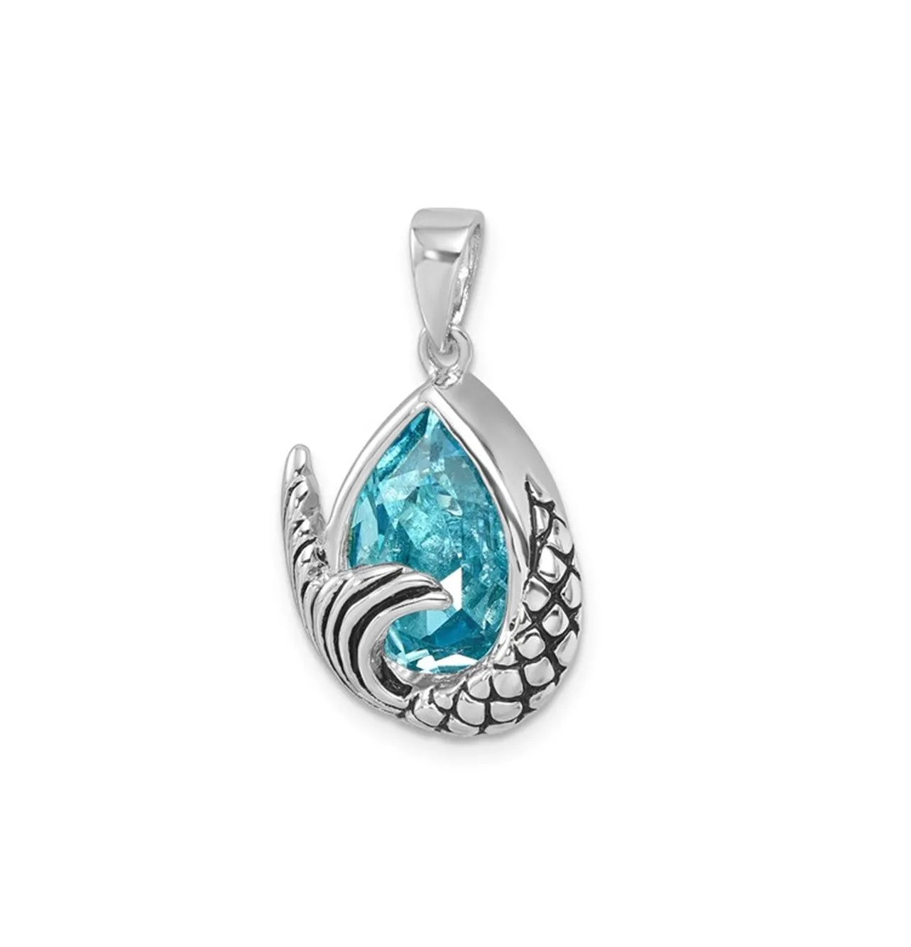 Crystal Mermaid Tail Pendant