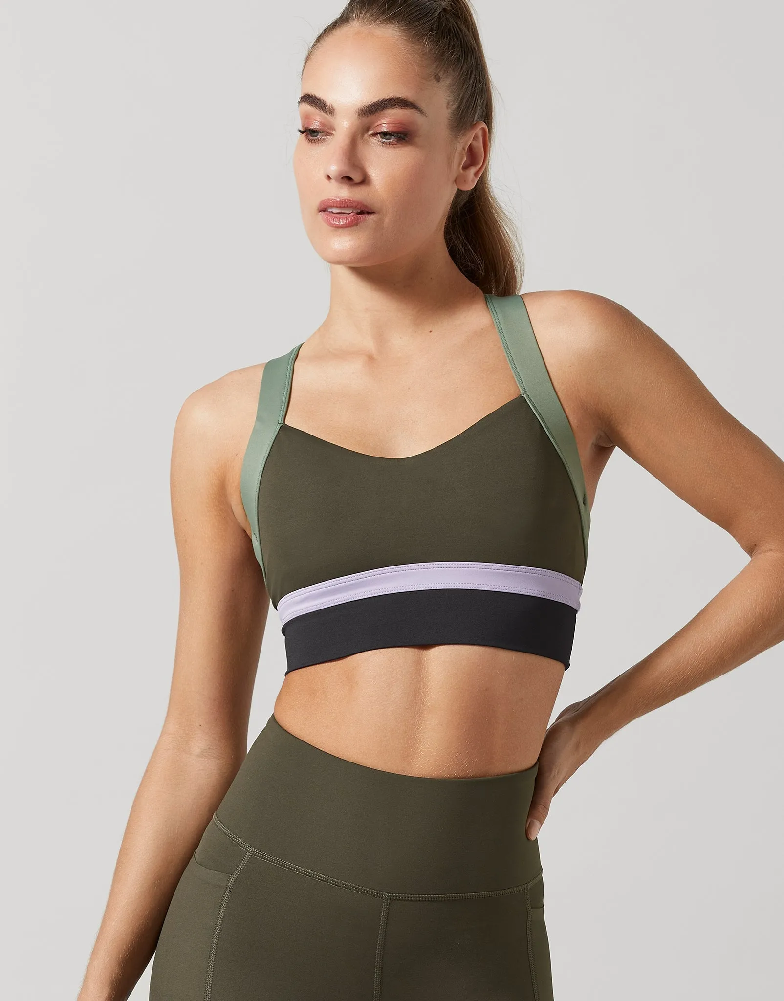 Empire Sports Bra in Olive