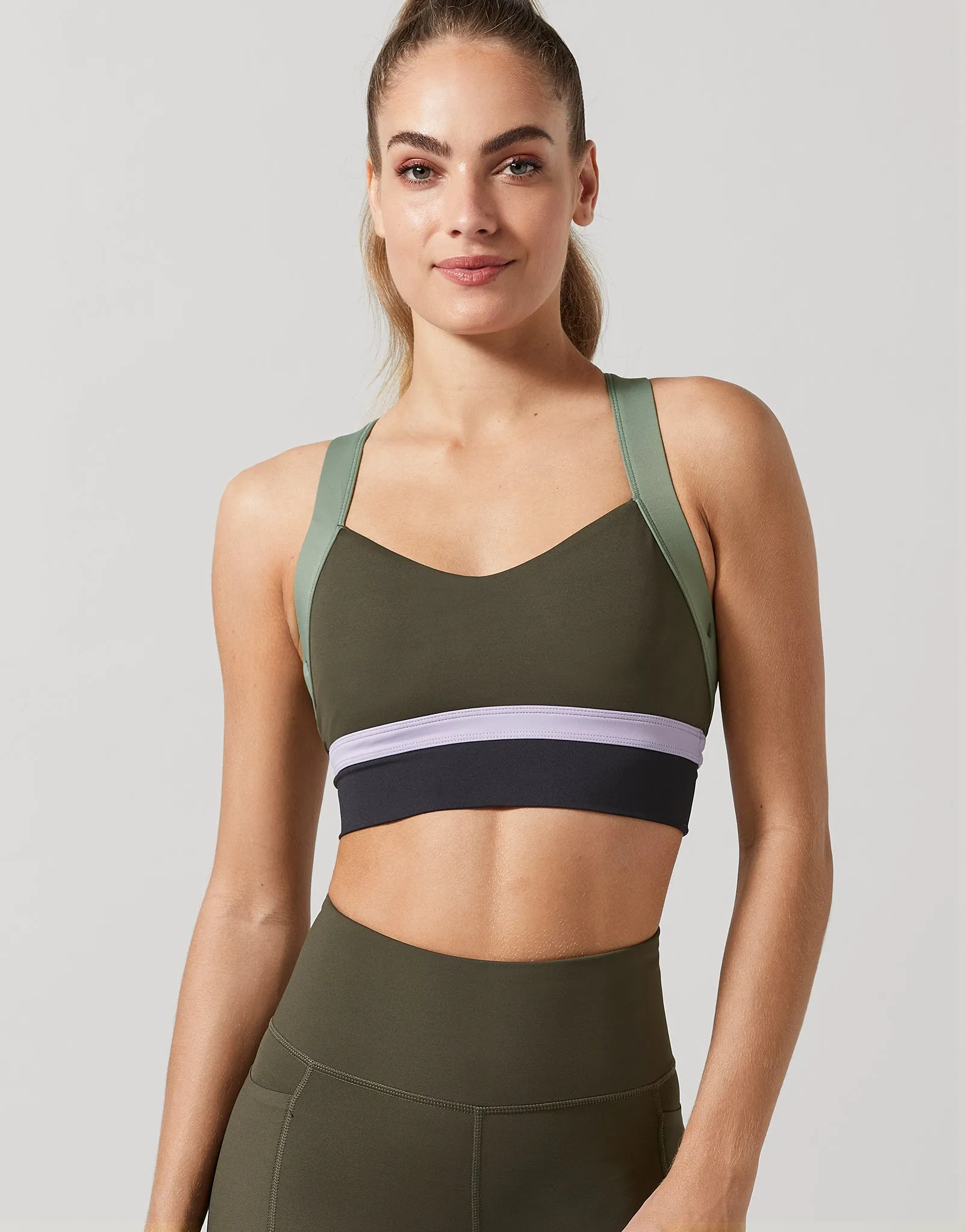 Empire Sports Bra in Olive