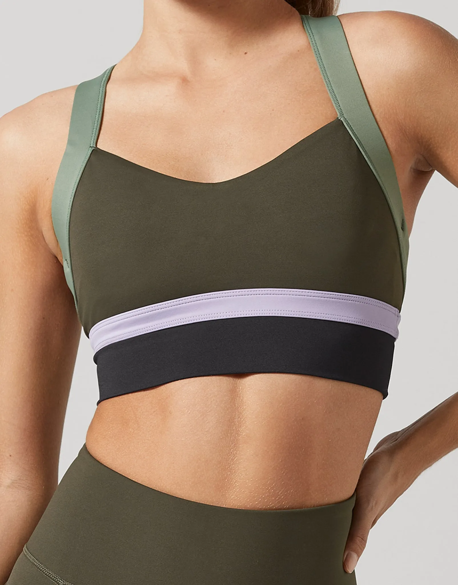 Empire Sports Bra in Olive