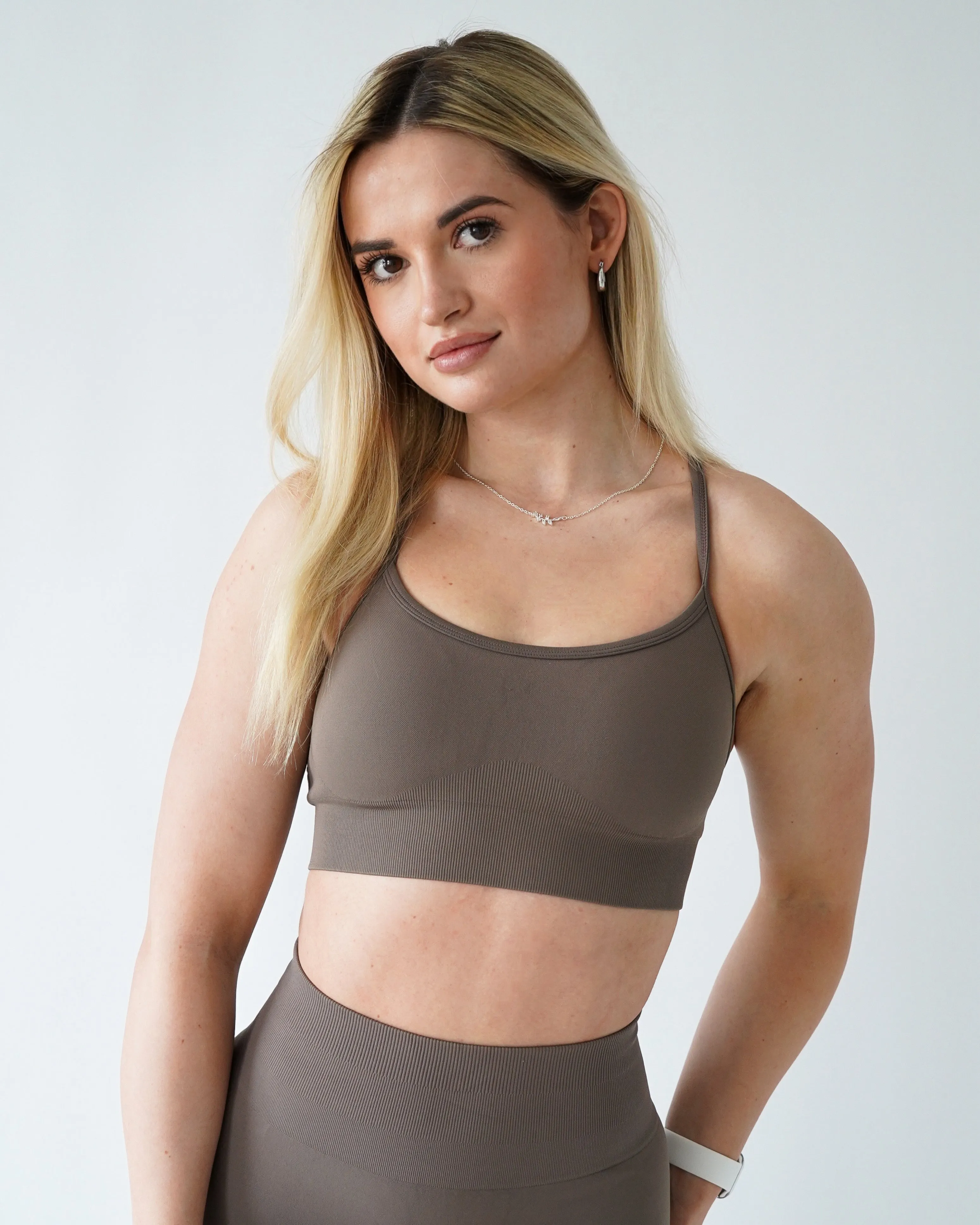 Enhance Adjustable Sports Bra - Cappuccino