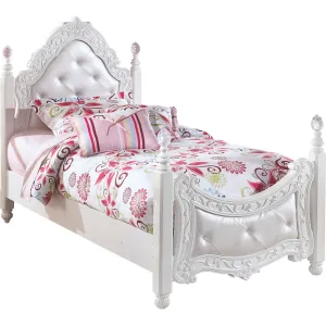 Exquisite 3 Piece Twin Poster Bed