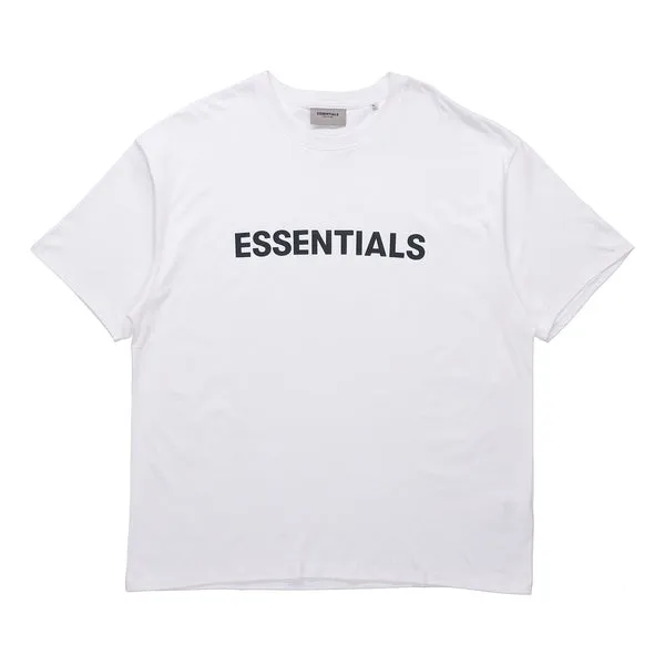 Fear of God Essentials SS20 Graphic White T-Shirt, white