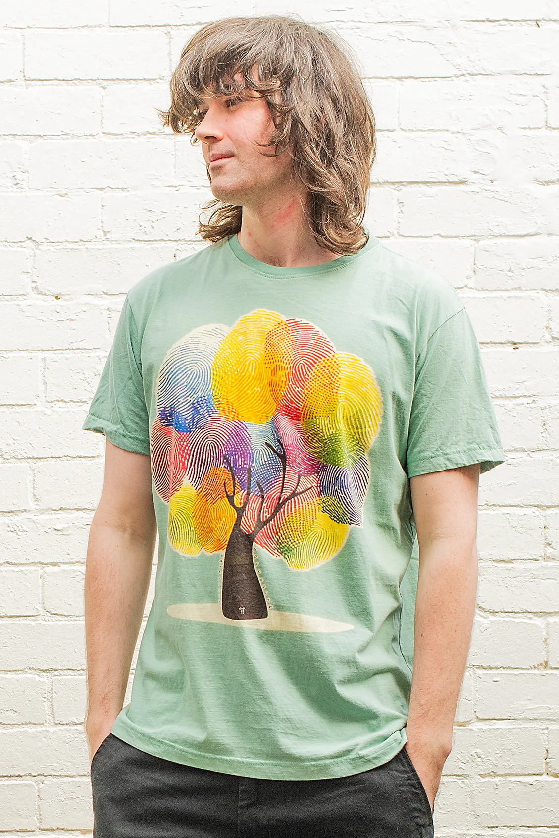 Fingerprint Tree Tree Brand T-Shirt