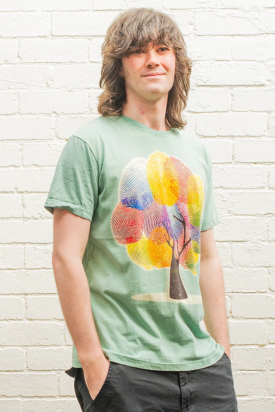 Fingerprint Tree Tree Brand T-Shirt