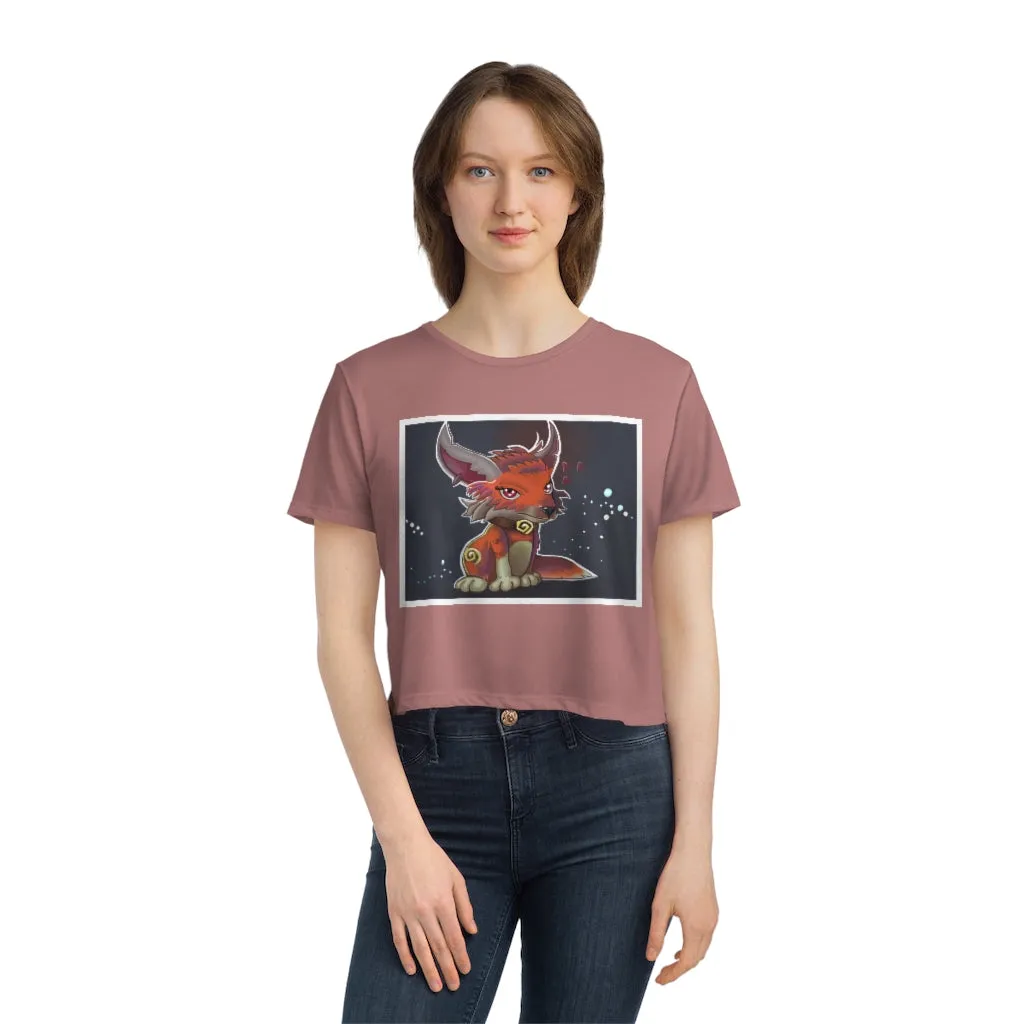 Foxxy Women's Flowy Cropped Tee