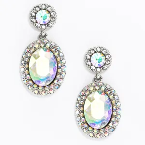 Giada Aurora Borealis Swarovski Crystal Drop Earring