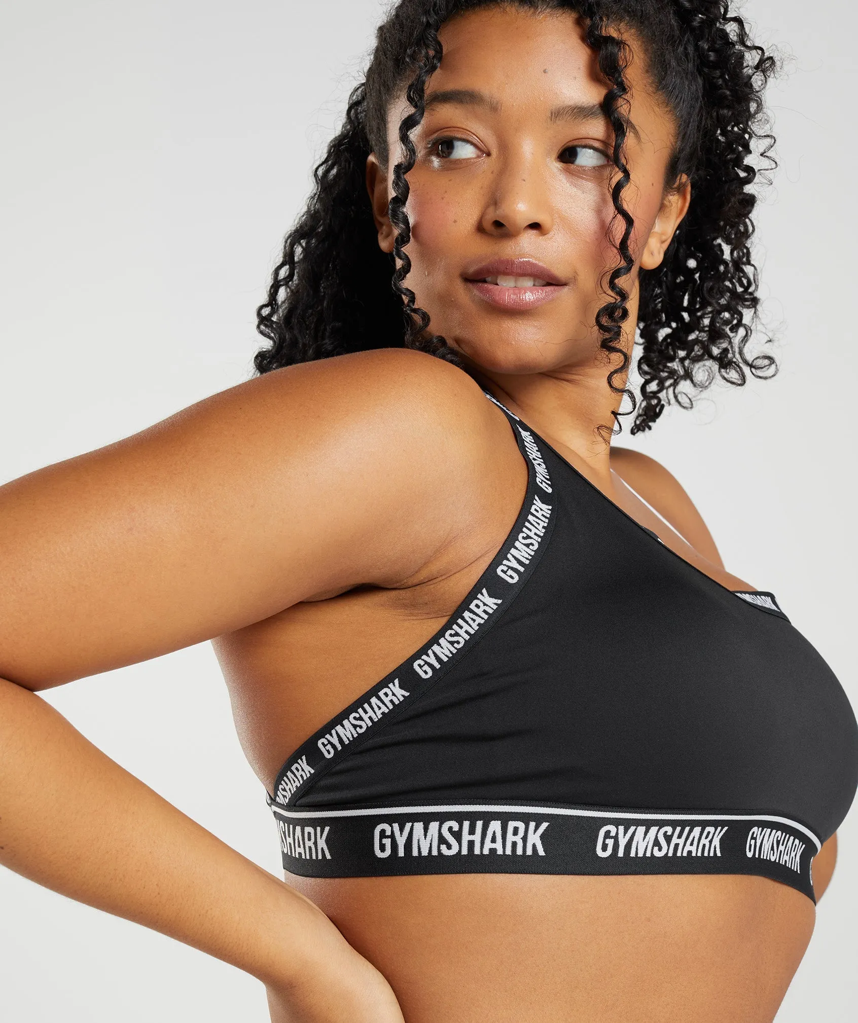 Gymshark Strike Sports Bra - Black/White