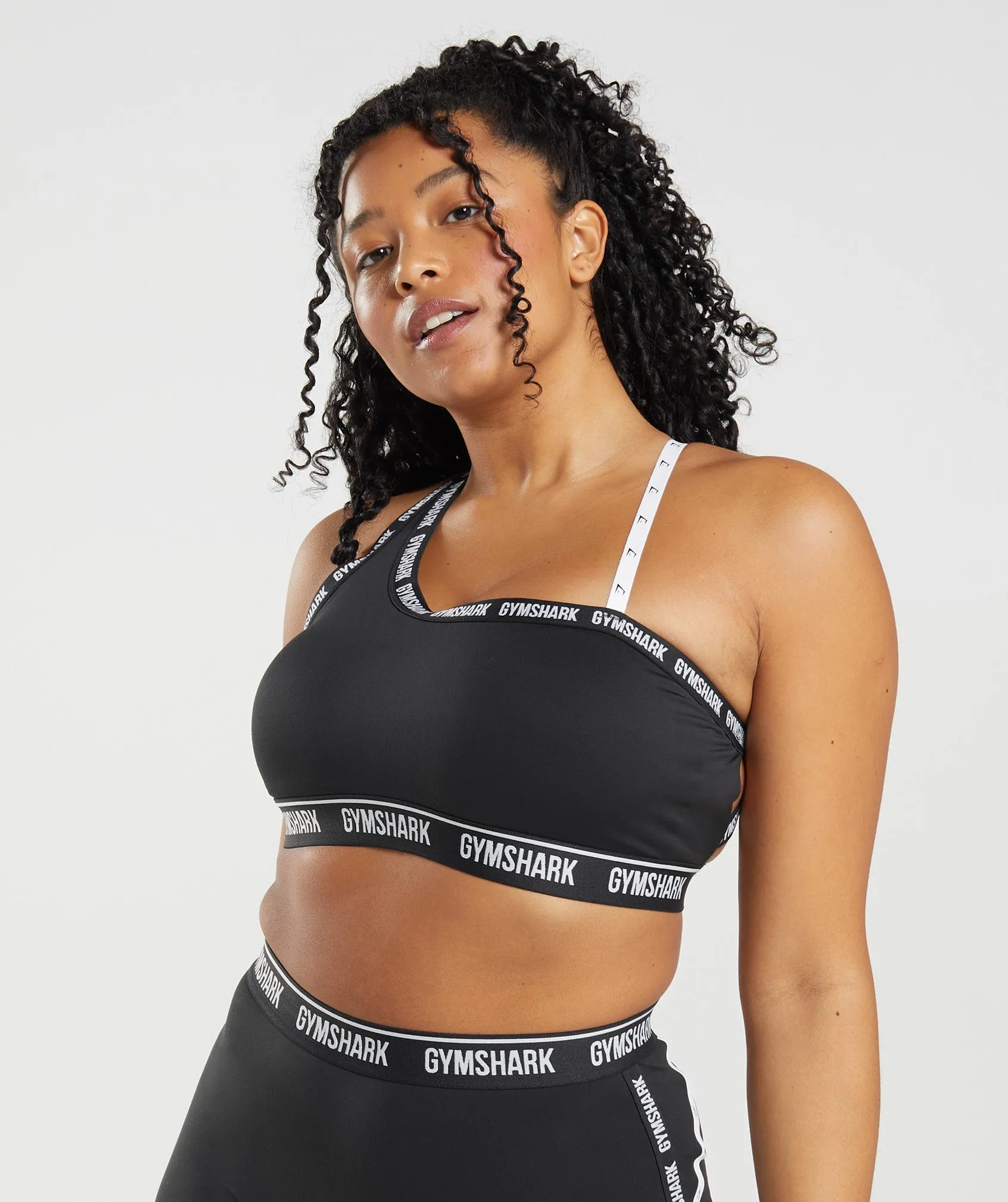 Gymshark Strike Sports Bra - Black/White