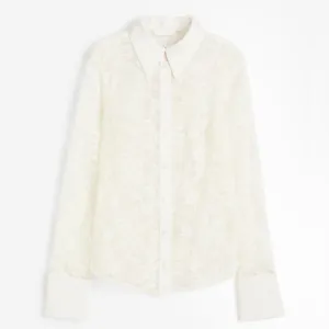 H&M Lace shirt, white