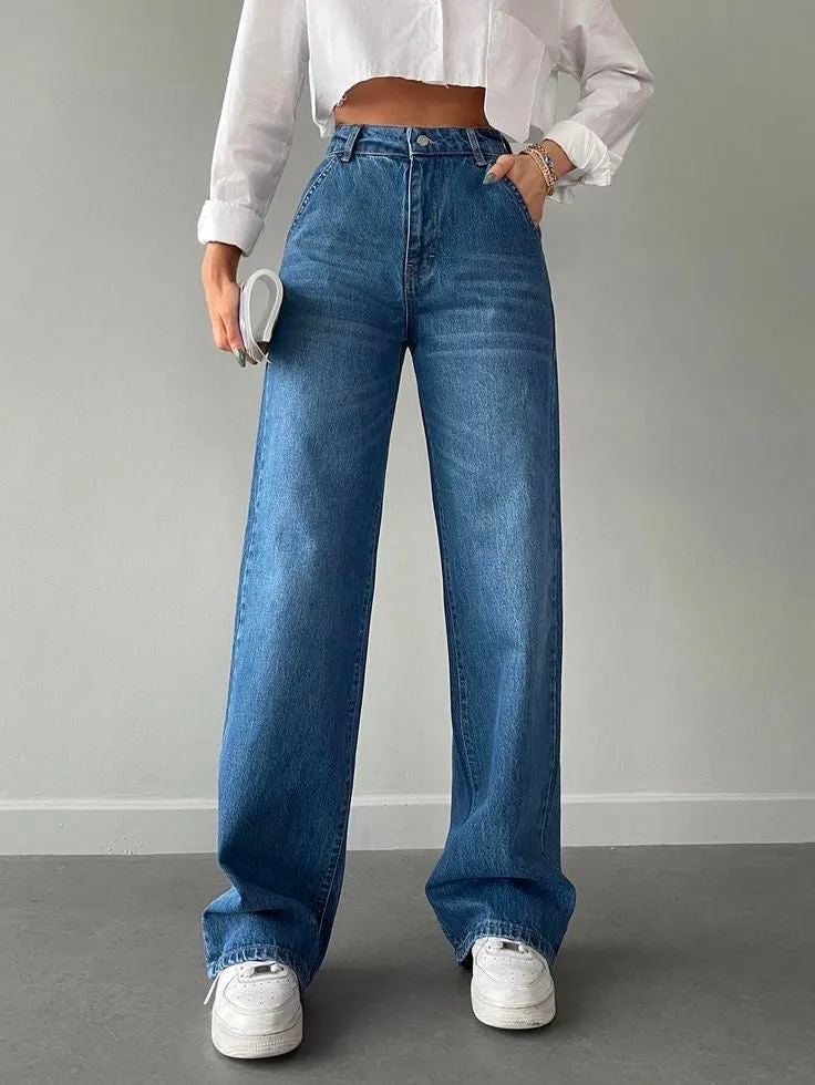 H&M WIDE LEG JEANS