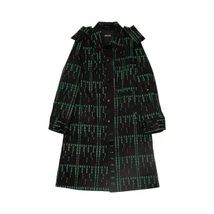 Hood By Air Printed Twill Coat Black