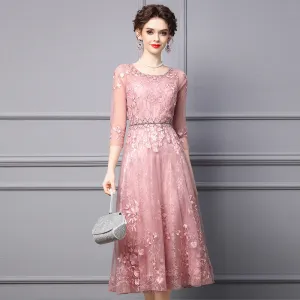 IKEARLAX  Zhili Temperament Dress Goddess Temperament  Spring New Formal Occasion Exquisite Rhinestone Long Dress Skirt