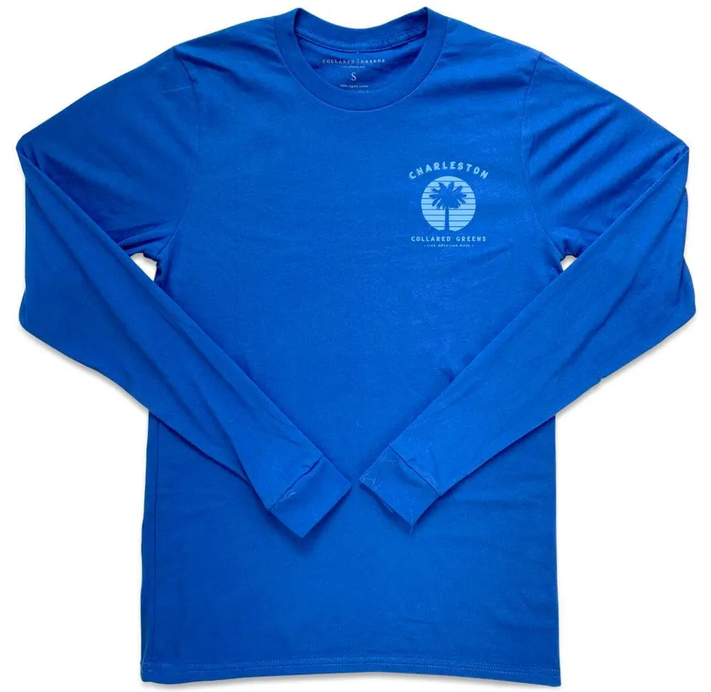 King Street Carriage: Long Sleeve T-Shirt - Harbor Blue