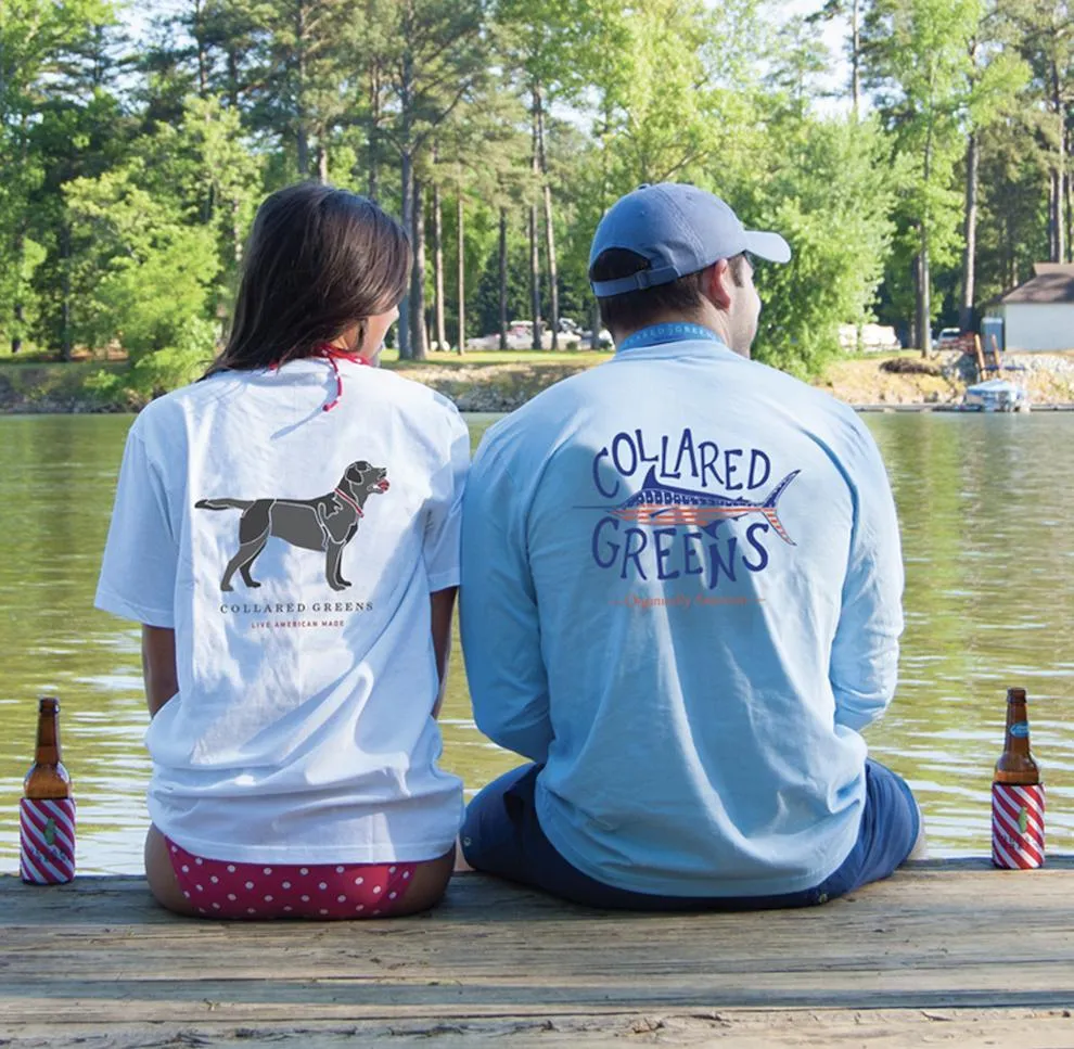 King Street Carriage: Long Sleeve T-Shirt - Harbor Blue