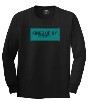 Kings Of NY 2006 FALL15 Blue Logo Boys Kids Long Sleeve T-Shirt