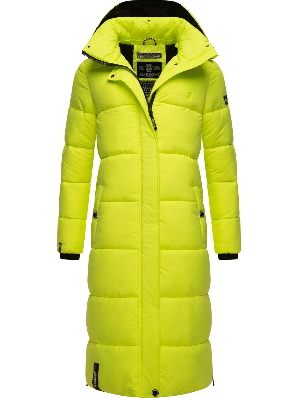 Marikoo raincoat, neon green