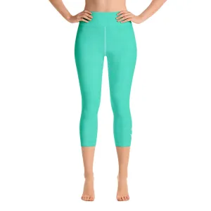 Mint Green Healing Yoga Capri Leggings