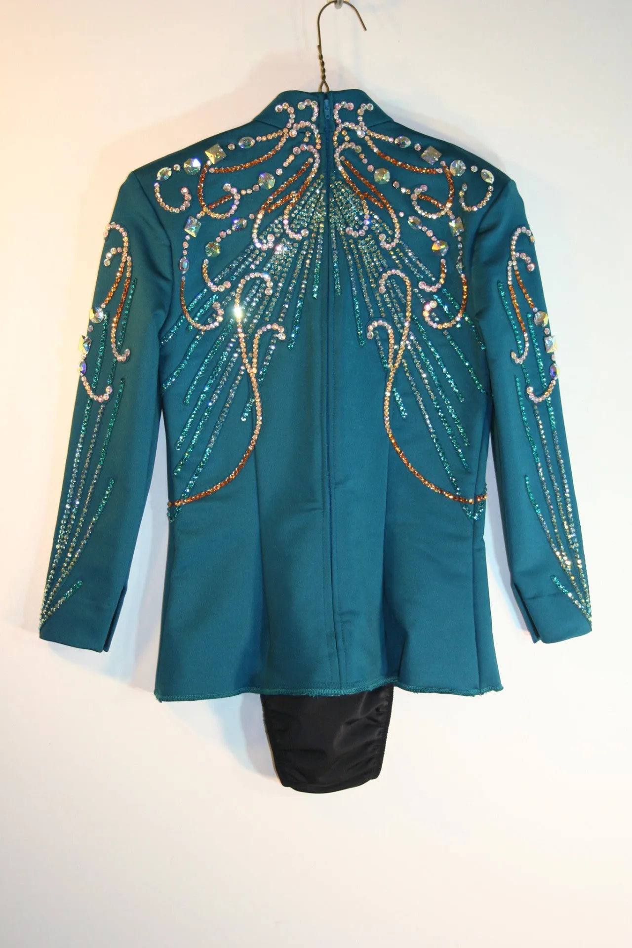 Peacock Blue Horsemanship Blouse, Ladies XS, 1938E