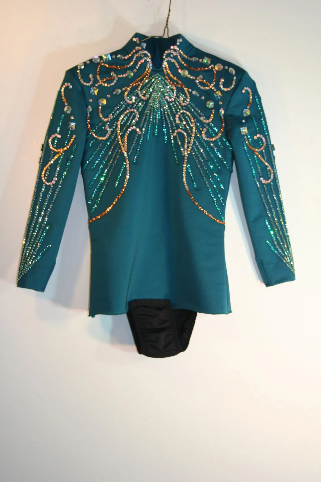 Peacock Blue Horsemanship Blouse, Ladies XS, 1938E