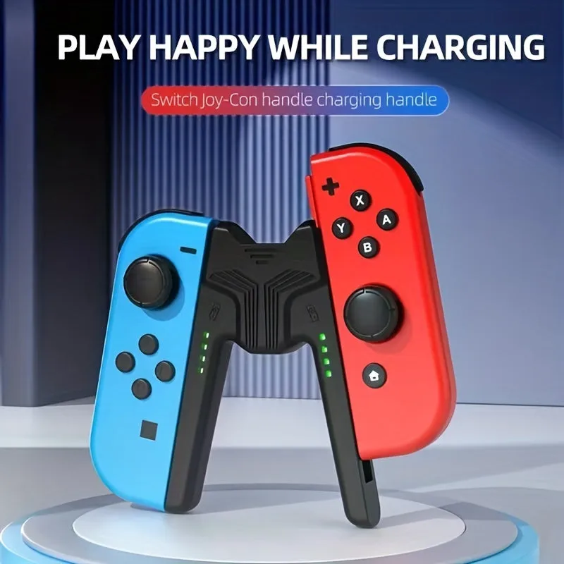 Portable Side Charging Grip for Switch OLED Ultimate Convenience for Gaming on the Go