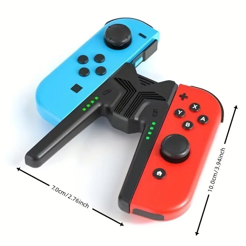 Portable Side Charging Grip for Switch OLED Ultimate Convenience for Gaming on the Go