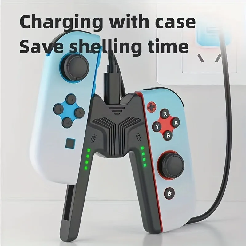 Portable Side Charging Grip for Switch OLED Ultimate Convenience for Gaming on the Go