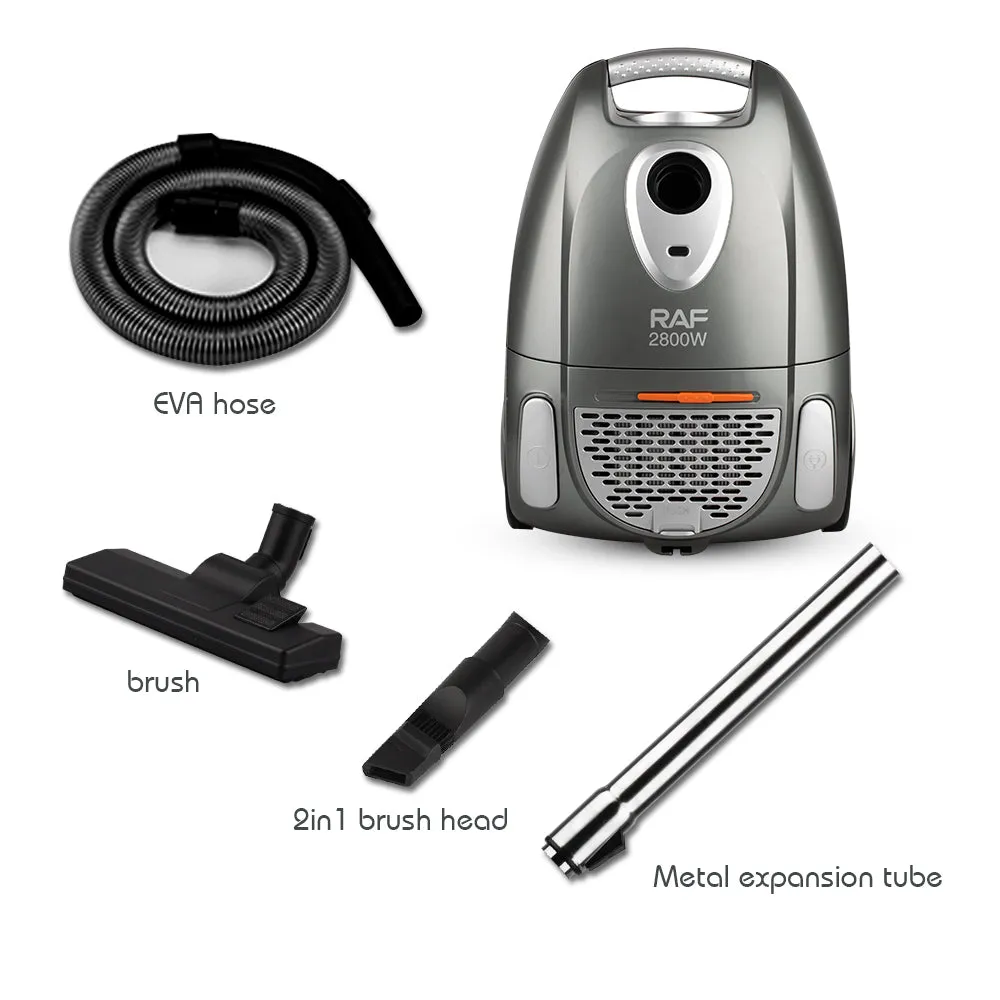 RAF Vacuum Cleaner | 1600w | Speed Variator infinitely | Variable Speed | Washable & Usable bag included | Automatic Cable Convenience | and Simplicity