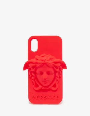 Red Medusa Silicone iPhone X Phone Case -