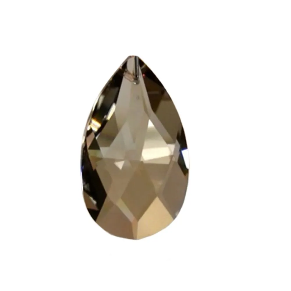 Swarovski Strass Crystal 1.5 inches Golden Teak Almond prism