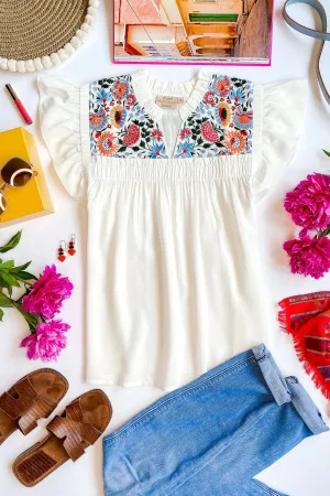 Talia Embroidered Blouse