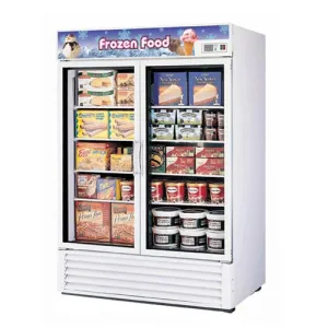 Turbo Air (TGF-49F-N) 55" Wide Reach-In Freezer featuring Two Glass Doors